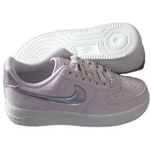 Nike Women's Air Force 1 '07 SE Suede Shoes Platinum Violet Purple Sizes NIB